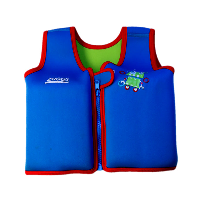 A Blue Floatsuits from Zoggs in size 2T for neutral. (Front View)