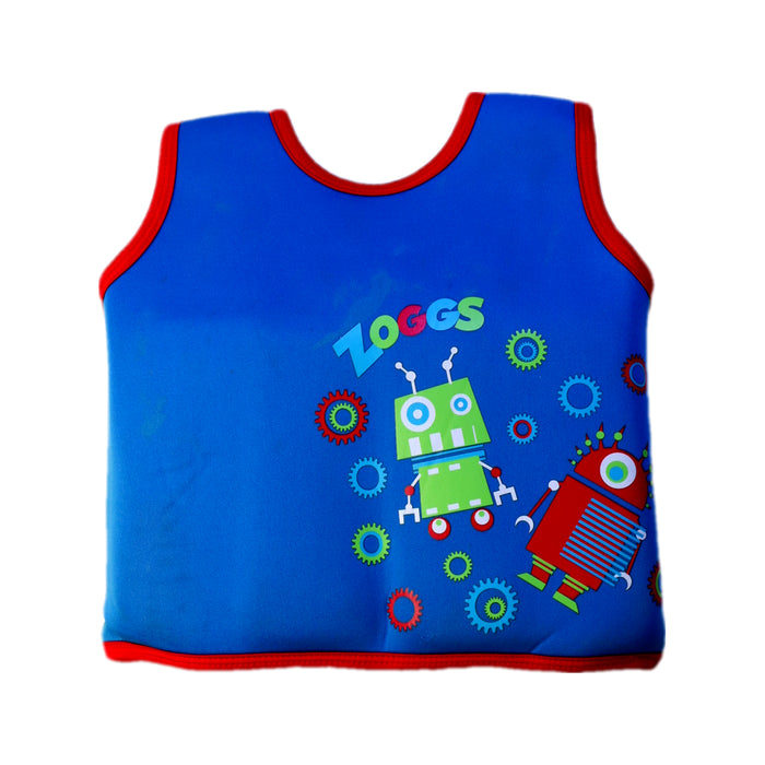 A Blue Floatsuits from Zoggs in size 2T for neutral. (Back View)