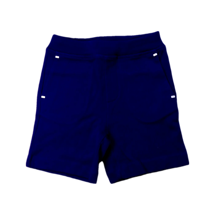 A Blue Shorts from Jacadi in size 6T for neutral. (Front View)