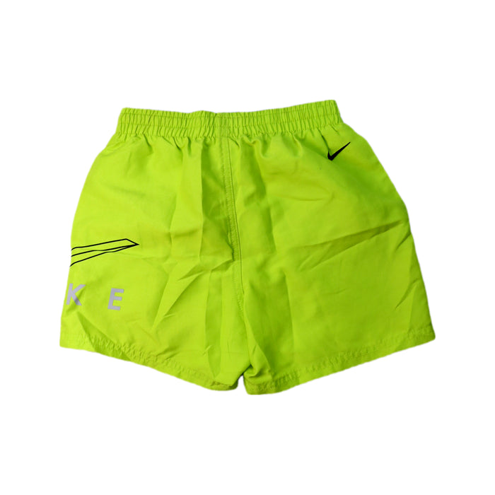 A Green Shorts from Nike in size 7Y for boy. (Back View)