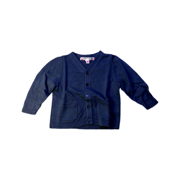 A Blue Cardigans from Bonpoint in size 6-12M for boy. (Front View)