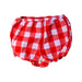 A Red Bloomers from Jacadi in size 2T for girl. (Front View)