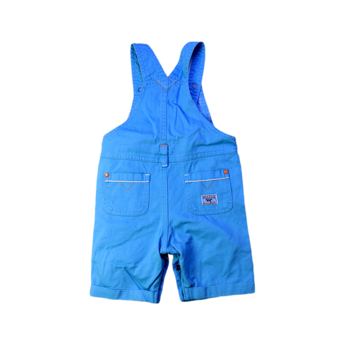 A Blue Overall Shorts from Sergent Major in size 6-12M for boy. (Back View)