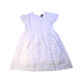 A White Short Sleeve Dresses from IKKS in size 4T for girl. (Front View)