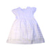A White Short Sleeve Dresses from IKKS in size 4T for girl. (Back View)