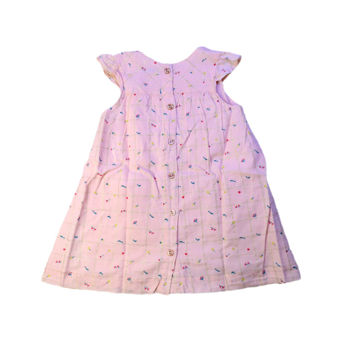 A Pink Sleeveless Dresses from Sergent Major in size 2T for girl. (Back View)
