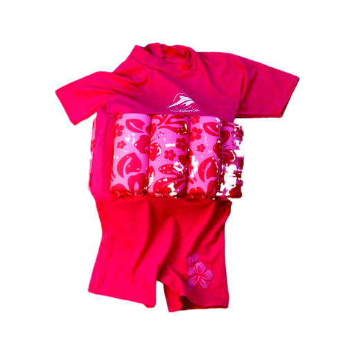 A Pink Floatsuits from Konfidence in size 2T for girl. (Front View)