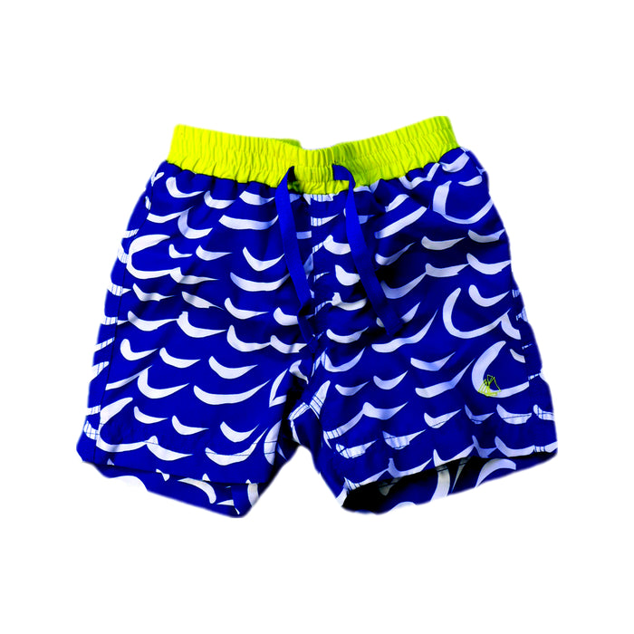 A Blue Swim Shorts from Petit Bateau in size 6-12M for boy. (Front View)