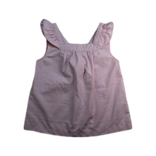 A Pink Sleeveless Tops from Chickeeduck in size 2T for girl. (Back View)