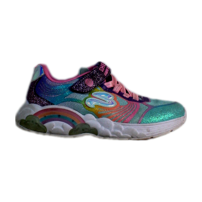 A Multicolour Sneakers from Skechers in size 6T for girl. (Front View)