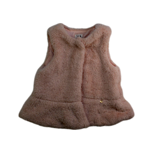 A Pink Outerwear Vests from Organic Mom in size 12-18M for girl. (Front View)