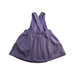 A Purple Overall Dresses from Seed in size 0-3M for girl. (Back View)