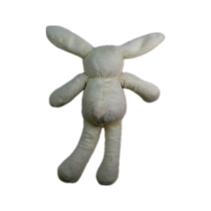 A White Soft Toys from Seed in size 0-3M for neutral. (Back View)