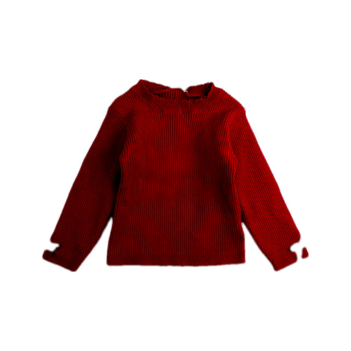 A Red Long Sleeve Tops from Petit Main in size 12-18M for girl. (Front View)