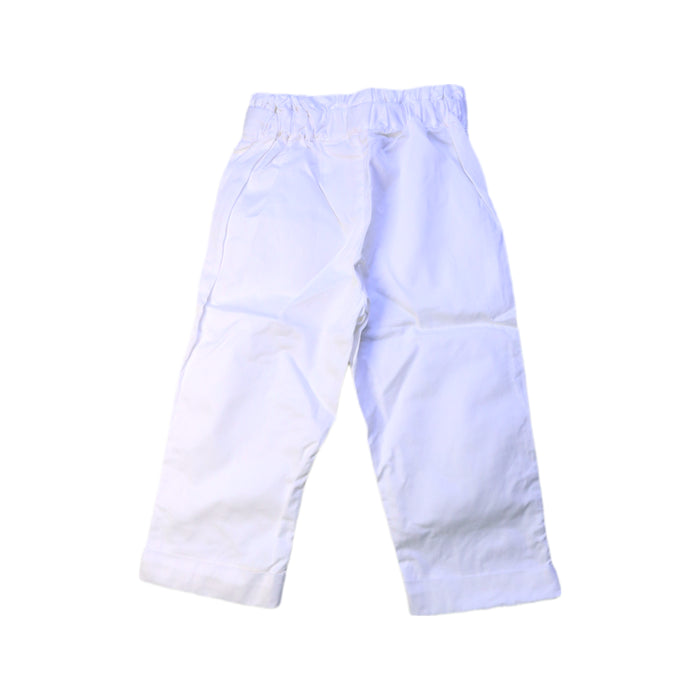 A White Casual Pants from Jacadi in size 2T for girl. (Back View)