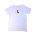 A White Short Sleeve T Shirts from Calvin Klein in size 8Y for neutral. (Front View)