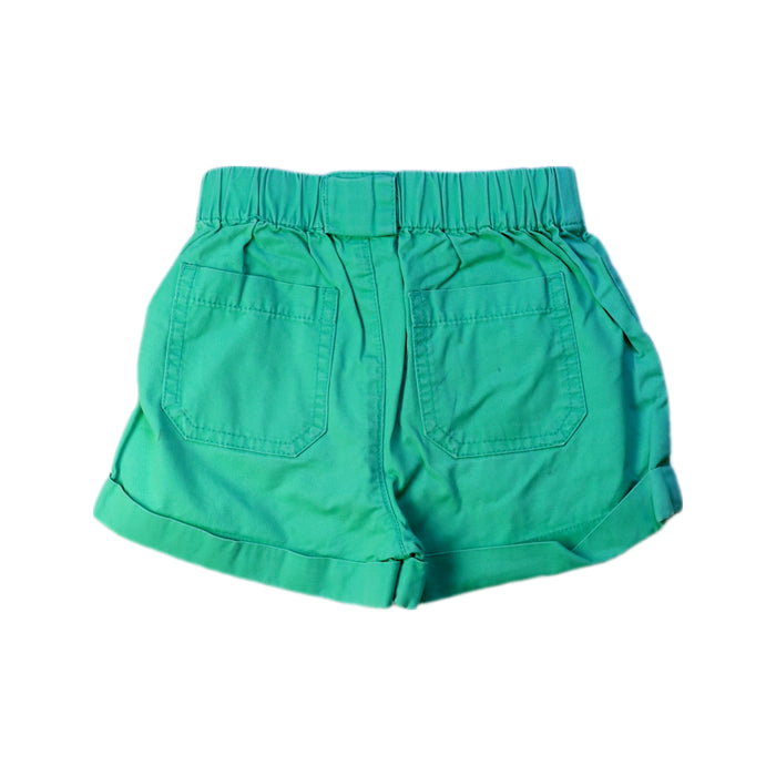 A Green Shorts from Seed in size 2T for neutral. (Back View)