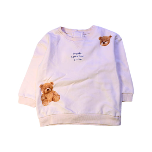 A White Crewneck Sweatshirts from Organic Mom in size 18-24M for girl. (Front View)