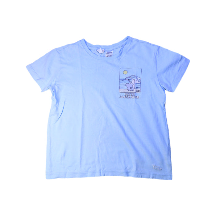 A Blue Short Sleeve T Shirts from Peter Alexander in size 8Y for boy. (Front View)