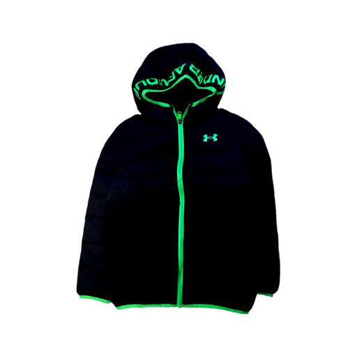 A Black Lightweight Jackets from Under Armour in size 8Y for boy. (Front View)
