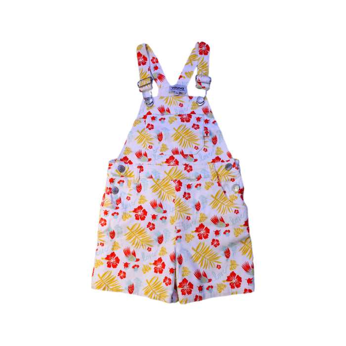A Multicolour Overall Shorts from Vauva in size 2T for girl. (Front View)