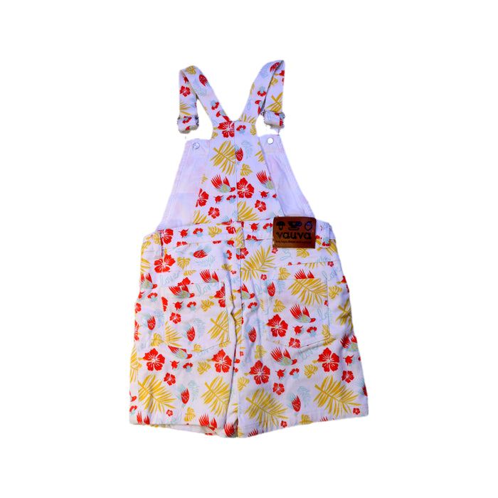 A Multicolour Overall Shorts from Vauva in size 2T for girl. (Back View)