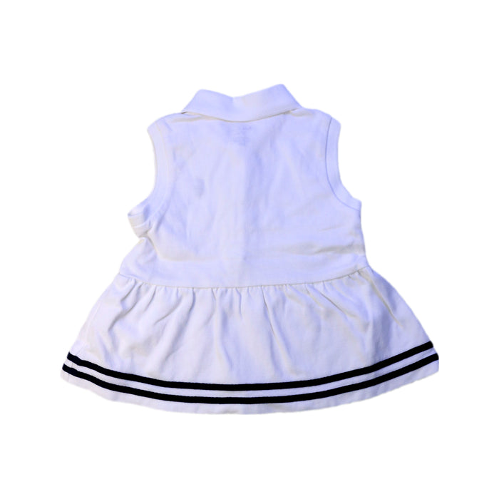 A White Sleeveless Dresses from Ralph Lauren in size 6-12M for girl. (Back View)