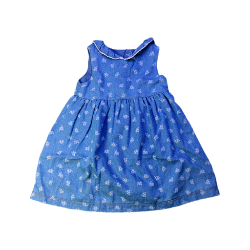 A Blue Sleeveless Dresses from Chickeeduck in size 18-24M for girl. (Front View)
