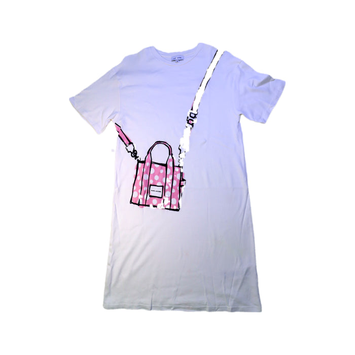 A White Short Sleeve Dresses from The Marc Jacobs in size 12Y for girl. (Front View)