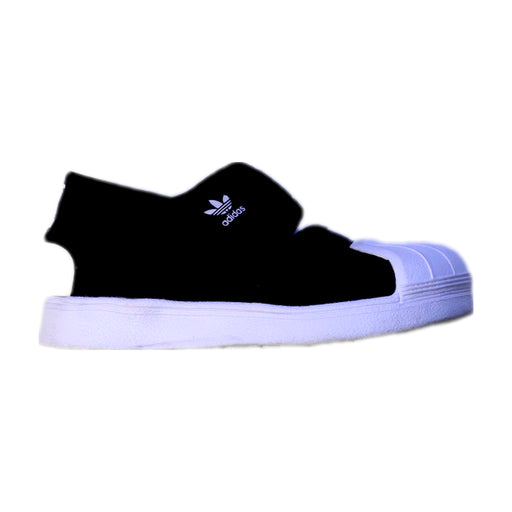 A Black Sandals from Adidas in size 5T for girl. (Front View)