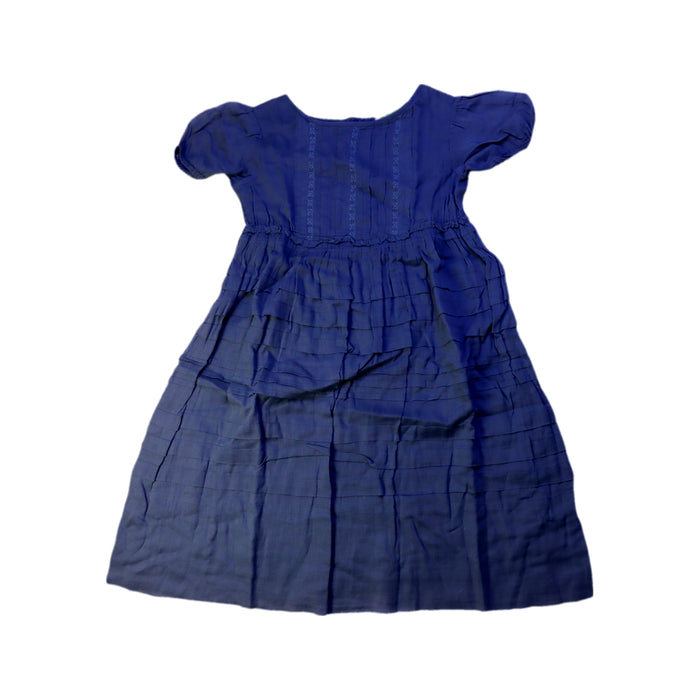 A Blue Short Sleeve Dresses from Bonpoint in size 4T for girl. (Front View)