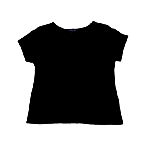 A Black Short Sleeve T Shirts from Comme Ca Ism in size 5T for girl. (Front View)