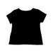 A Black Short Sleeve T Shirts from Comme Ca Ism in size 5T for girl. (Back View)