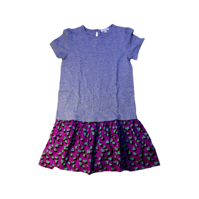 A Purple Short Sleeve Dresses from Gucci in size 6T for girl. (Front View)