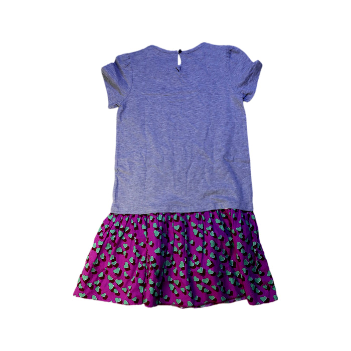 A Purple Short Sleeve Dresses from Gucci in size 6T for girl. (Back View)