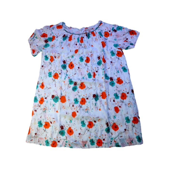A White Short Sleeve Dresses from Bonpoint in size 6T for girl. (Front View)