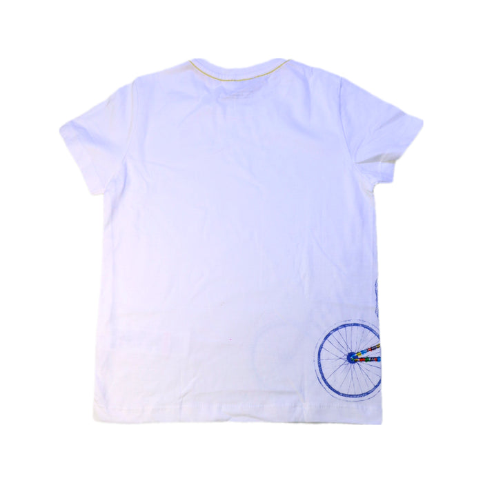 A White Short Sleeve T Shirts from Paul Smith in size 6T for boy. (Back View)