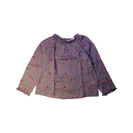 A Grey Long Sleeve Tops from Bonpoint in size 6T for girl. (Front View)