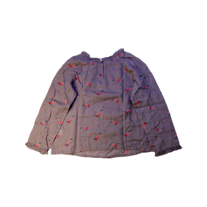 A Grey Long Sleeve Tops from Bonpoint in size 6T for girl. (Back View)