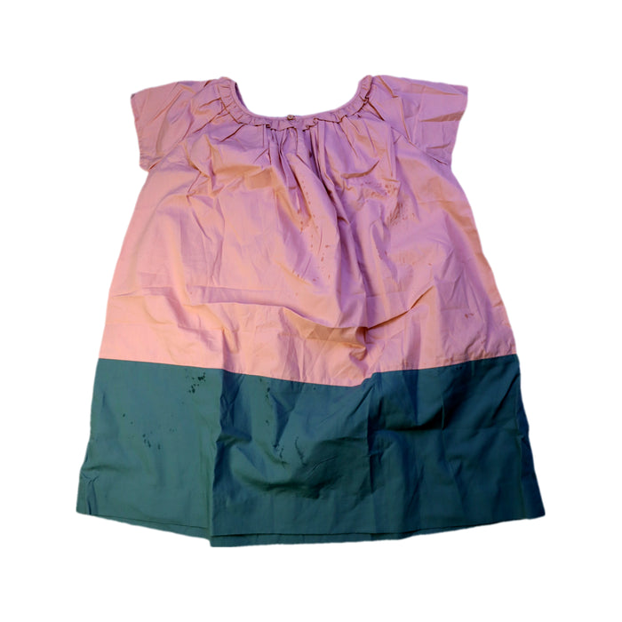 A Pink Short Sleeve Dresses from Bonpoint in size 8Y for girl. (Back View)