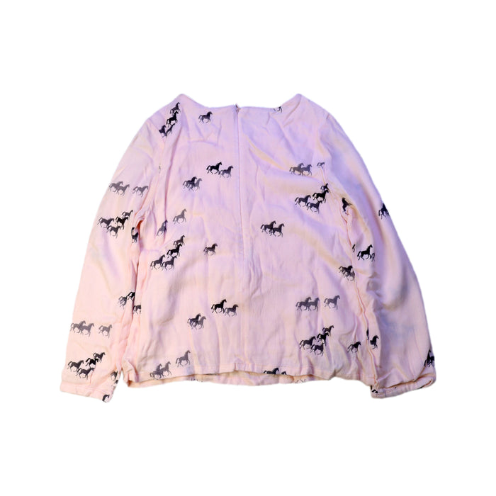 A Pink Long Sleeve Tops from Chloe in size 6T for girl. (Back View)