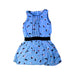 A Blue Sleeveless Dresses from Little Marc Jacobs in size 5T for girl. (Front View)