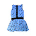 A Blue Sleeveless Dresses from Little Marc Jacobs in size 5T for girl. (Back View)
