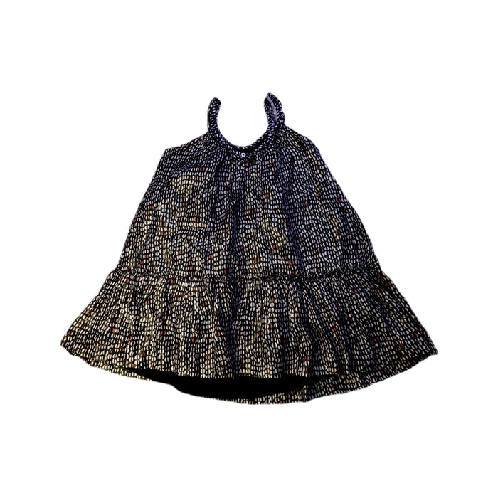 A Black Sleeveless Dresses from Bonpoint in size 6T for girl. (Back View)