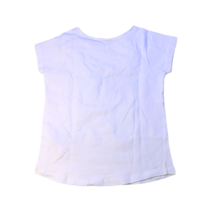 A White Short Sleeve Tops from Jacadi in size 6T for girl. (Back View)