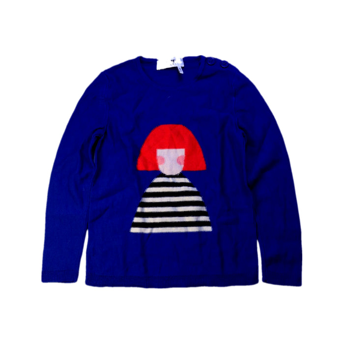 A Blue Long Sleeve Tops from Rykiel Enfant in size 6T for girl. (Front View)