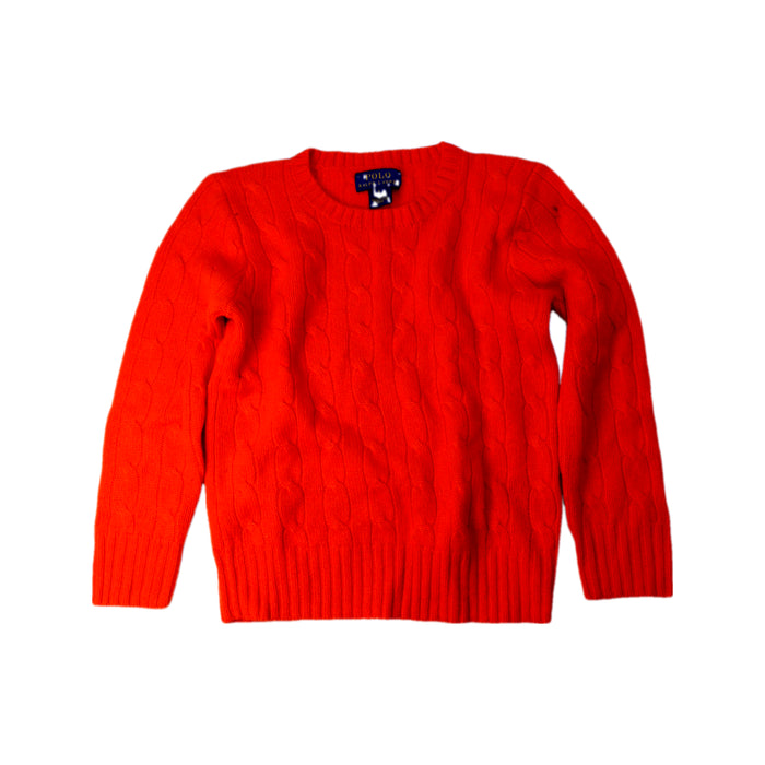 A Red Knit Sweaters from Polo Ralph Lauren in size 5T for neutral. (Front View)