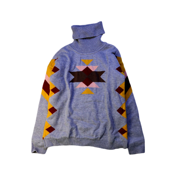A Grey Knit Sweaters from Chloe in size 6T for girl. (Front View)