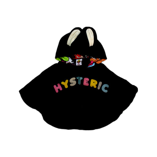 A Black Capes & Ponchos from Hysteric Mini in size 2T for girl. (Front View)