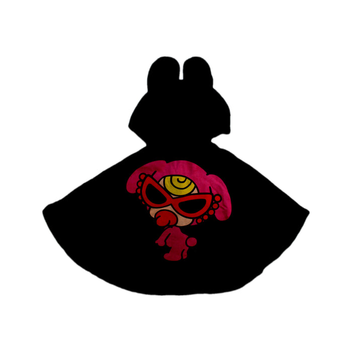 A Black Capes & Ponchos from Hysteric Mini in size 2T for girl. (Back View)